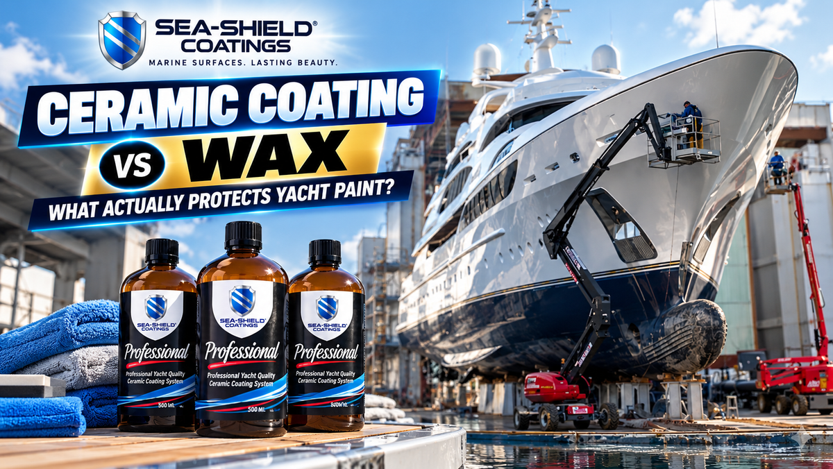 Marine Ceramic Coating vs. Wax: What Actually Protects Yacht Paint