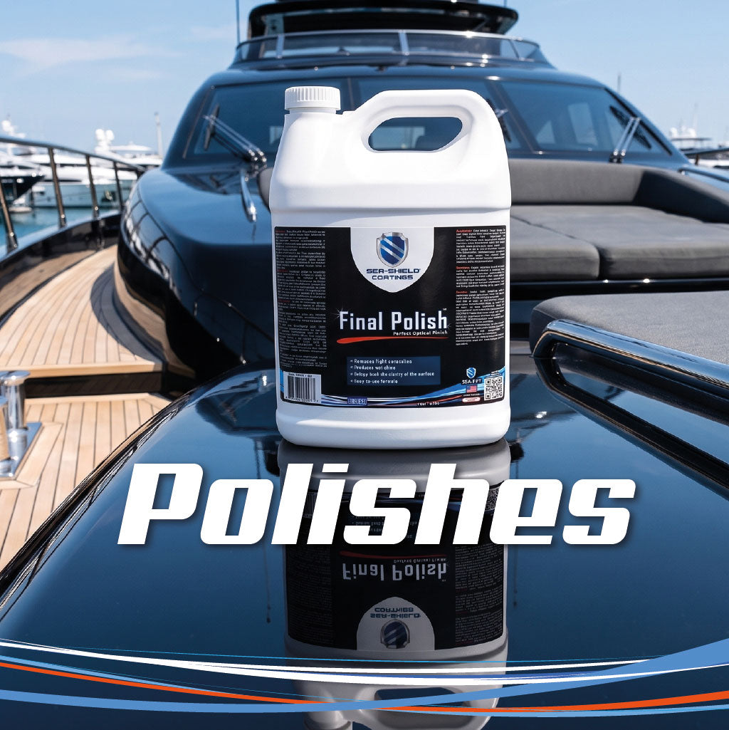 Sea-Shield marine polishes for gelcoat, paint and metal
